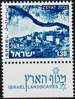 1976 Landscapes Zefat Phosphor Variety 2P Short Bale 599-III / Mi 625yI MNH / Neuf Sans Charniere / Postfrisch - Imperforates, Proofs & Errors