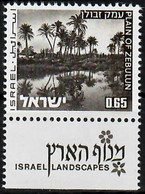 1977 Landscapes Plain Of Zebulun Phosphor Variety 1P Short Bale 574-II / Mi 599y MNH / Neuf Sans Charniere / Postfrisch - Sin Dentar, Pruebas De Impresión Y Variedades