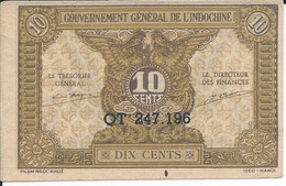 Indochine      10 Cents 1942      Neuf - Indochina