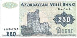 AZERBAÏDJAN    -   250 Manat  Nd(1992)    -- UNC -- - Azerbaigian