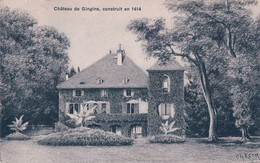 Gingins VD, Le Château Construit En 1414, Dessin Ch. Kern (4.8.1919) - Gingins