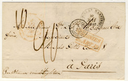 FRANCE / MARTINIQUE - 1848 LSC De St-PIERRE à PARIS Par La Voie Anglaise - 1801-1848: Vorläufer XIX