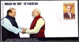 Pakistan 2015 Prime Minister Narendra Modi India PM Visit To Pakistan Nawa Sarif Special Cover(**) - Pakistan