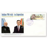 Argentina 2018 Prime Minister Narendra Modi India Visit To President Of Argentina, Mr. Mauricio Macri, G20 Cover(**) - Brieven En Documenten