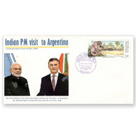 Argentina 2018 Prime Minister Narendra Modi India Visit To President Of Argentina, Mr. Mauricio Macri, G20 Cover(**) - Lettres & Documents