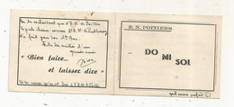 Souvenir, EM ,Ecole Normale De POITIERS, Promo 1948-1952 , 2 Scans - Non Classés