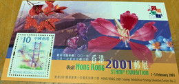 Hong Kong Stamp Bridge Flowerexhibition Landscape Mountain Butterflies S/s - Neufs