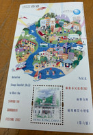Hong Kong Stamp MNH S/s Fire Engine Ferry Helicopter Police - Neufs