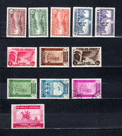 España   1931-36  .-   Y&T Nº    84/88-96/100-102-109   Aéreo - Used Stamps