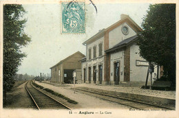 Anglure * Vue Sur La Gare Du Village * Ligne Chemin De Fer - Anglure