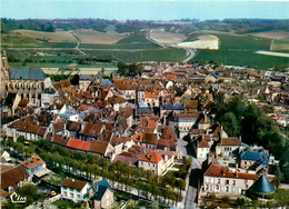 Sézanne * Vue Générale Aérienne Du Centre De La Ville - Sezanne