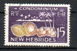 Col24 Colonies Nouvelles Hebrides N° 207 Oblitéré Cote 1,25€ - Used Stamps