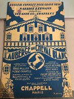 PARTITION ANCIENNE / L'AUBERGE DU CHEVAL BLANC - RECUEIL COMPLET POUR CHANT SEUL - Partitions Musicales Anciennes