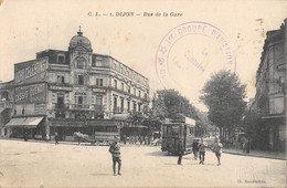 CPA 21 DIJON RUE DE LA GARE - Dijon