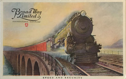 États-Unis - Train - Broad Way Limited - Pennsylvania Railroad - Post Card - Altri & Non Classificati