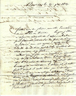 MARINE CONSTRUCTION 1836 LETTRE  Wormeselle De Bordeaux Pour Pironneau Ingénieur De Marine à Toulon CORDAGES - Historische Dokumente
