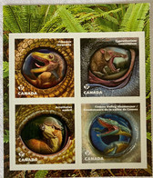 2017 Dinosaures / Dinos Du Canada Timbre Permanent Stamps - Booklets Pages