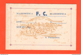 Marostica Vi Tessera Socio Football Club Calcio Primo '900 Club De Football - Sin Clasificación