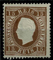 Portugal, 1870/6, # 38d Dent. 13 1/2, Papel Liso, Tipo II, MNG - Ongebruikt