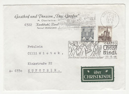 Austria 1966 Christkindl Postmark + Sticker über Christkindl On Drei Grafen Company Letter Cover B220220 - 1945-60 Cartas