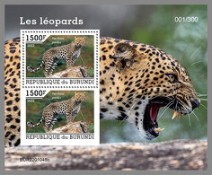 BURUNDI 2022 MNH Leopards Leoparden S/S - OFFICIAL ISSUE - DHQ2207 - Felini