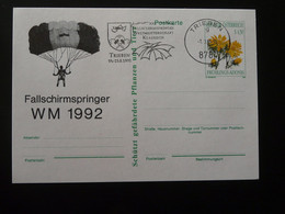 Entier Postal Stationery Parachute Parachutisme Trieben Autriche Austria 1992 Ref 103858 - Paracaidismo