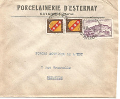 France Enveloppe Publicitaire Ets Porcelainerie D'Esternay (Marne) - Other & Unclassified