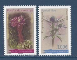 ⭐ Andorre Français - YT N° 728 Et 729 ** - Neuf Sans Charnière - 2012 ⭐ - Unused Stamps
