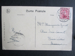 Nr  138 -  Op PK Uit Leuven Naar Hénin-Liétare (France) - 1915-1920 Albert I.