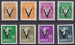 NO410 – NORVEGE - NORWAY – 1941 – VICTORY OVERPRINT With WM – Y&T # 235B(A)→235P(A) MLH 25,75 € - Nuovi