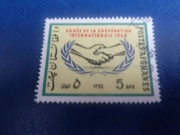 Postes Afghanes - Coopération Internationale - Val 5 Afs - Multicolore - Oblitéré - Année 1965 - - Afghanistan