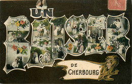 Cherbourg * Un Baiser Et Souvenir De La Commune * Art Nouveau Jugenstil - Cherbourg