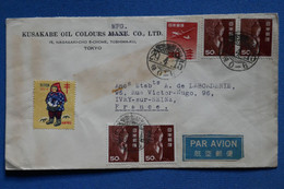 AR6 JAPON  BELLE LETTRE  1953 PAR AVION  TOKYO POUR YVRY PARIS  FRANCE+  + AFFRANCH. PLAISANT - Briefe U. Dokumente