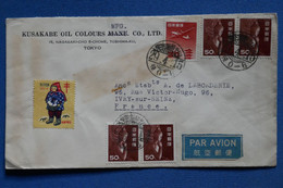 AR6 JAPON  BELLE LETTRE  1953 PAR AVION  TOKYO POUR YVRY PARIS  FRANCE+  + AFFRANCH. PLAISANT - Cartas & Documentos