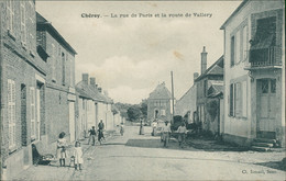 89 CHEROY /  La Rue De Paris Et La Route De Vallery / BELLE CARTE ANIMEE - Cheroy