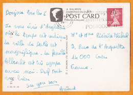 1994 - QEII - 25 P Stamp On Postcard From BATH To CAEN, France - Be Properly Addressed Postcode - Briefe U. Dokumente