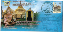 India 2021 Acharya Shri Vidyasagarji Maharaj , Temple , Meditation , Yoga, Education, Architecture (**) Inde Indien - Storia Postale