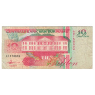 Billet, Suriname, 10 Gulden, KM:137a, TB+ - Surinam