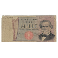 Billet, Italie, 1000 Lire, 1969, 1969-02-26, KM:101a, B+ - 1000 Lire