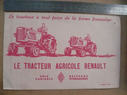 BUVARD -  LE TRACTEUR AGRICOLE RENAULT -  Le Tracteur A Tout Faire A La Ferme Française - Landbouw