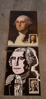 SAO TOME E PRINCIPE ANNIVERSARY BIRTHDAY G.WASHINGTON 2 MAXIMUM CARDS - George Washington