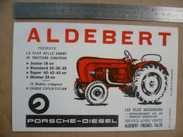 BUVARD -  ALDEBERT Les Plus Belle Gamme De Tracteurs Européens Porsche - Diesel - FRESNES- - Landbouw