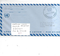 NATIONS UNIES COURRIER MILITAIRE 21/01/1976 POUR LE CANADA - Storia Postale