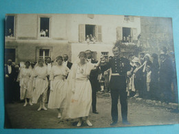 79 - LA MOTHE SAINT HÉRAY - Carte Photo - Cortège Des Rosières En Présence Du Sous-Préfet De Melle M. Balley En 1920 - La Mothe Saint Heray