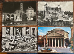 8 X ROMA - Cartes Anciennes - Fontana Del Bernini - Basilica St. Giovanni - Fontana Di Trevi - Altare Della Patrie. Etc - Collezioni & Lotti