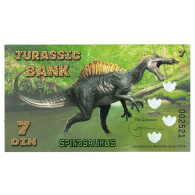 Billet, Espagne, Billet Touristique, 2015, JURASSIC BANK 7 DIN, NEUF - [ 7] Fautés & Variétés