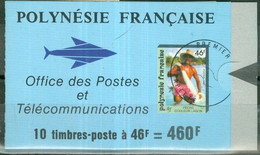 POLYNESIE FRANCAISE - CARNET N° C427 Carnet De 460f, Contenant 2 Bandes Horizontales Composées De 5 Timbres N° 427 - Libretti