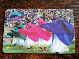 TRINIDAD & TOBAGO  GPT CARD    $30,-  10CCTA  CARIFESTA           Fine Used Card        ** 8873** - Trinidad En Tobago