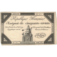 France, 50 Livres, 1792, Série 3096, TB+, KM:A72, Lafaurie:164 - Assignats & Mandats Territoriaux