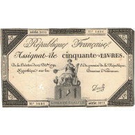 Billet, France, 50 Livres, 1792, 1792-12-14, Jannel, TB+, KM:A72, Lafaurie:164 - Assignats & Mandats Territoriaux